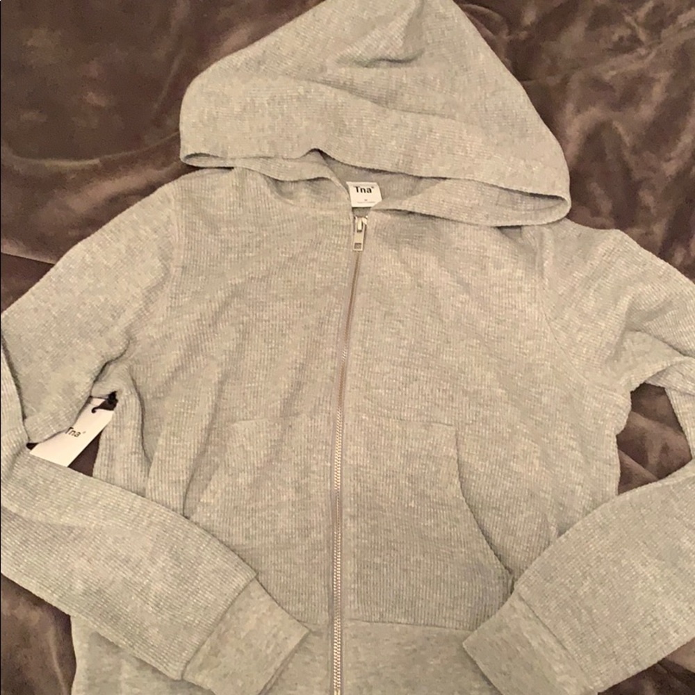 Aritzia Tna Thermal Zip Hoodie - Picture 6 of 8